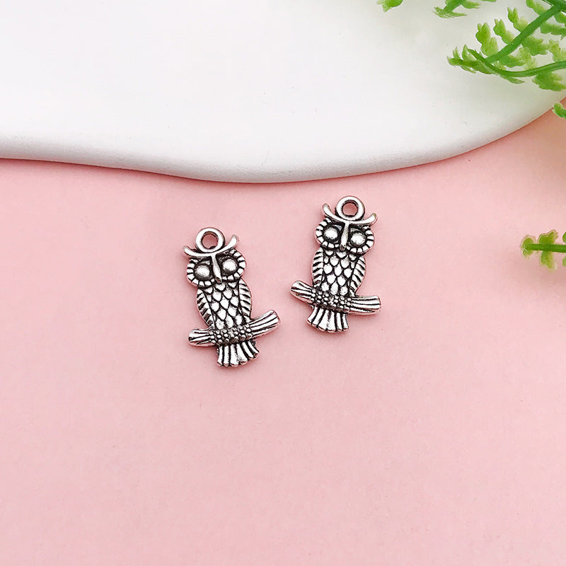 Wholesale Alloy Owl iDIY Handmade Necklace Pendant Accessories
